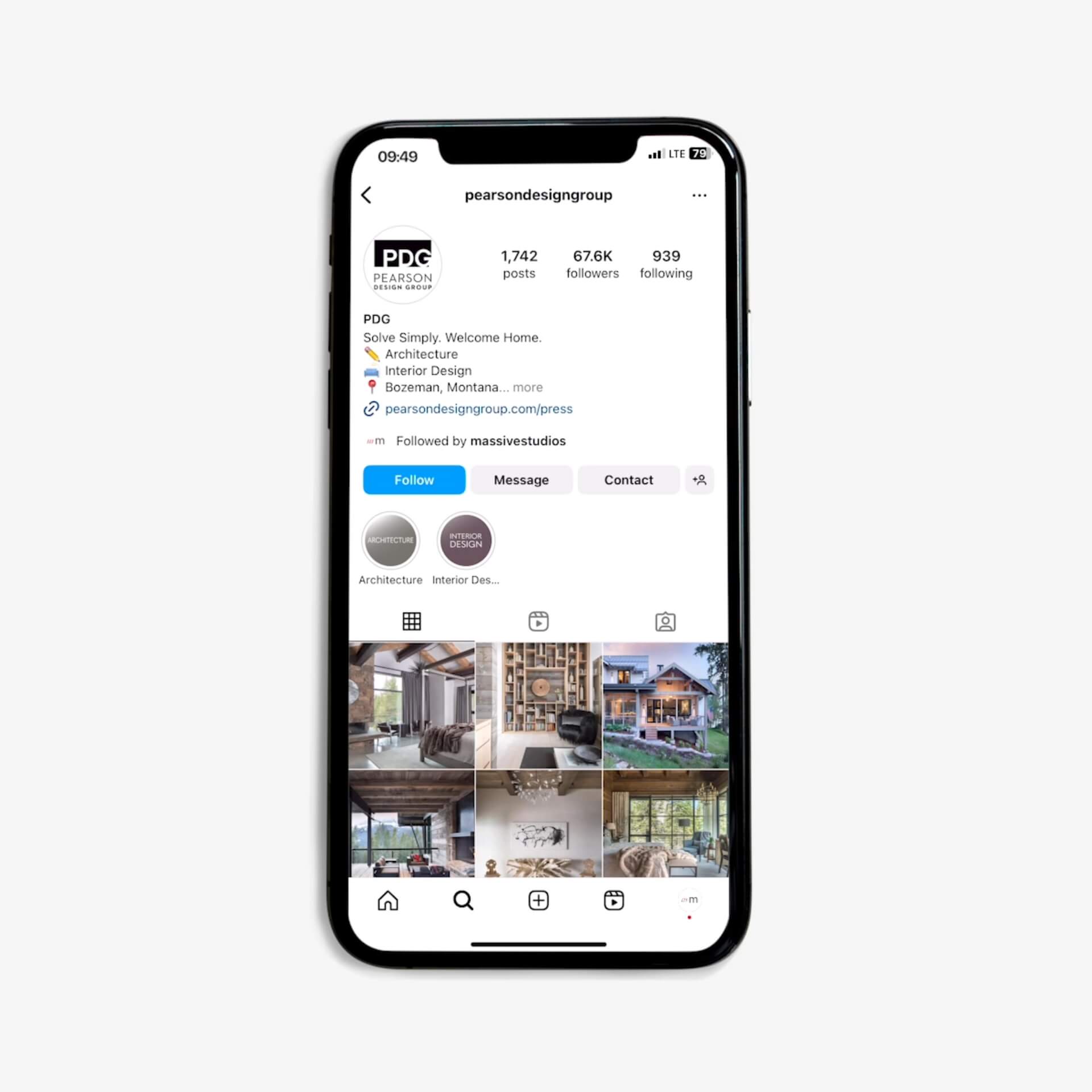 Instagram on a Phone